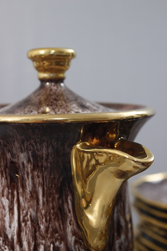 Image 1 of Marius Giuge À Vallauris - 40-delig ontbijtset Frankrijk 1950