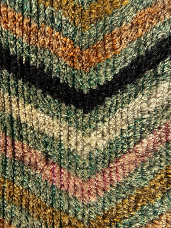 Image 1 of Modern Moroccan Runner Rug 75x370 cm -Moroccan Pastel Wool Hallway Carpet