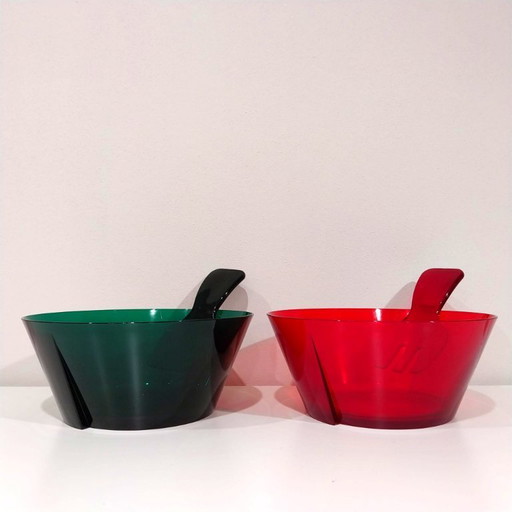 2 Italian Design Salad Bowls – Mario Luca Giusti