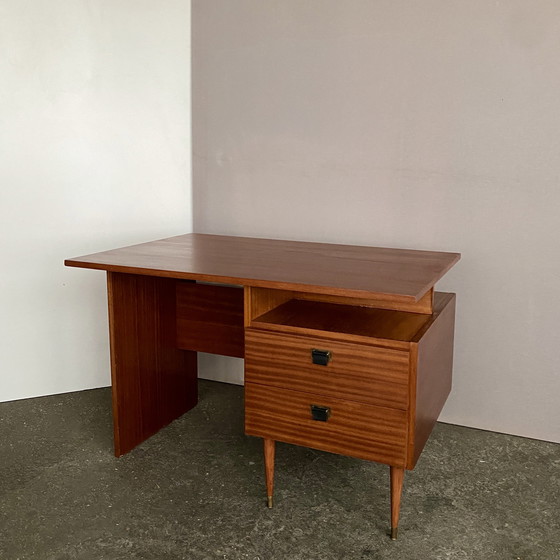Image 1 of Mahogany Desk, 1950, Restored