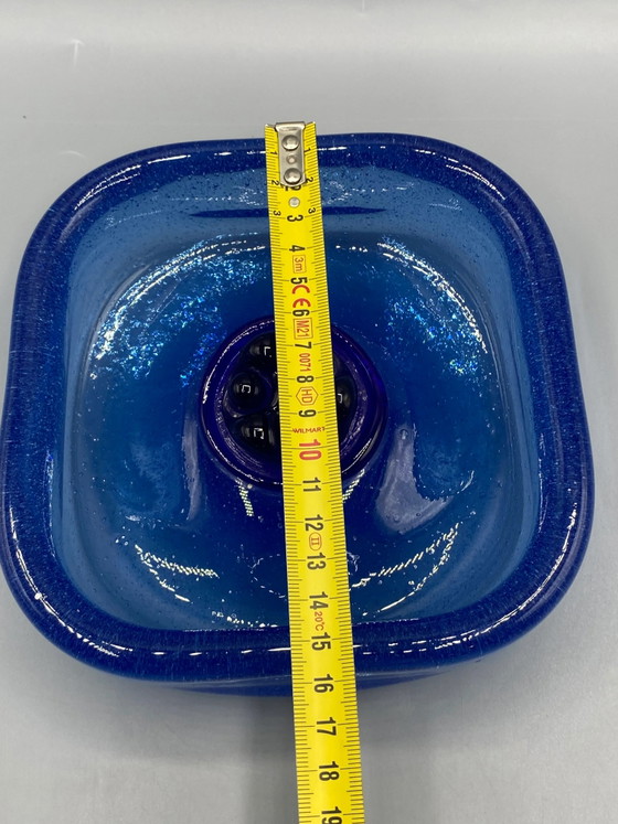 Plat vide-poche en verre d'art style Murano bleu, années 1960-1970 – Verres et carafes, Glass (photo 5 of 6)