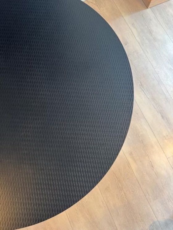 Image 1 of TAVOLO DA PRANZO ROTONDO NERO 120 CM