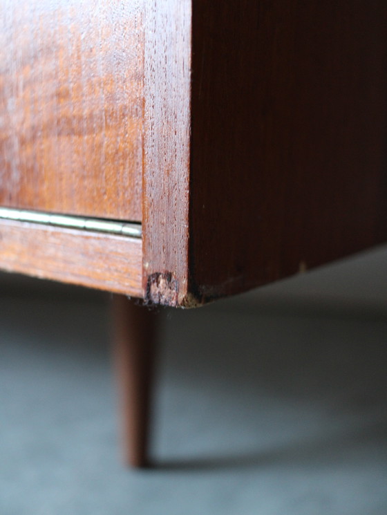 Image 1 of Libreria vintage danese con ribalta in teak