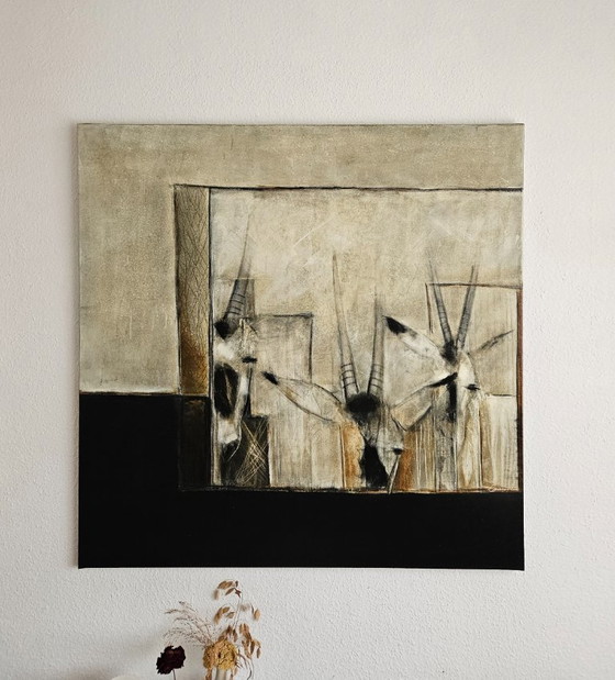 Gemälde „Oryx“, Beate Emanuel, 2003 – Gemälde & Zeichnungen, Canvas (photo 2 of 6)