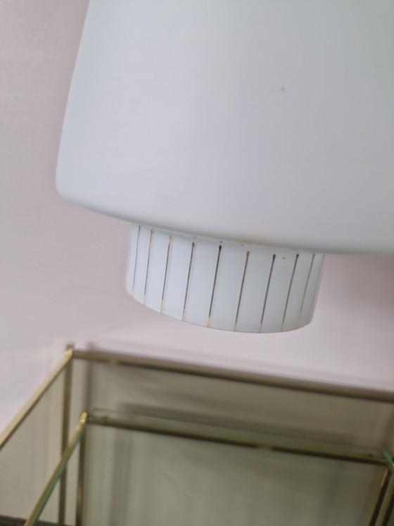 Vintage Deens Model Hanglamp Opalineglas – Hanglampen, Wood (photo 7 of 7)