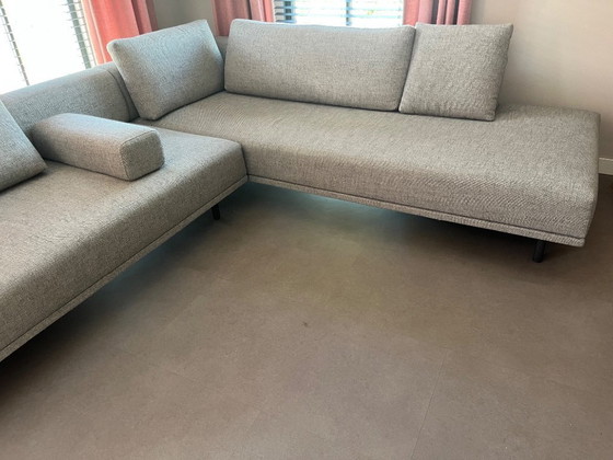 Image 1 of Eyye Dura Lounge corner sofa with decorative cushions and separate armrests