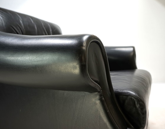 Image 1 of Französischer Art-Déco-Ledersessel, 1960