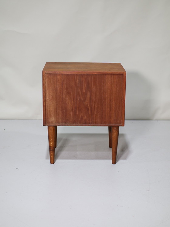 Image 1 of Nightstand Drawer Cabinet Vintage Teak Danish