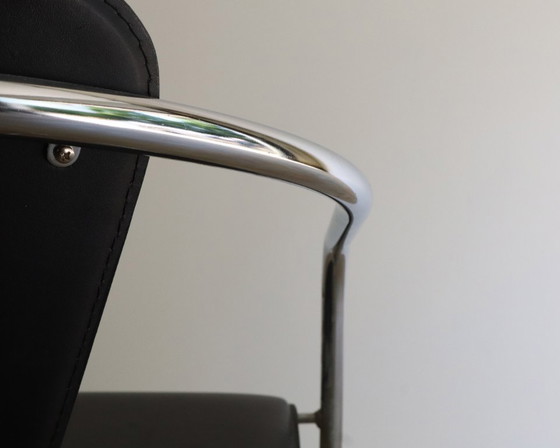 Image 1 of 2 chaises Effezeta italiennes vintage à structure tubulaire