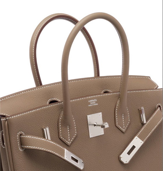 Image 1 of Sac HERMES Birkin 30 en Cuir Étoupe - 103304