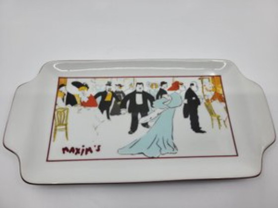 Image 1 of  Vide-Poche Maxims De Paris Ceramic Art Nouveau, France, 1980s