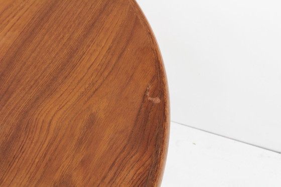 Image 1 of Tavolo da pranzo rotondo allungabile vintage danese in teak degli anni '60.