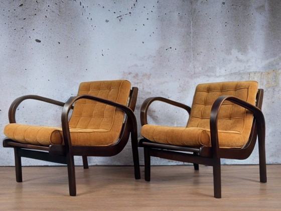 Image 1 of 2 Fauteuils Kropaček & Kozelka, Mid-Century Tchèque 1940S