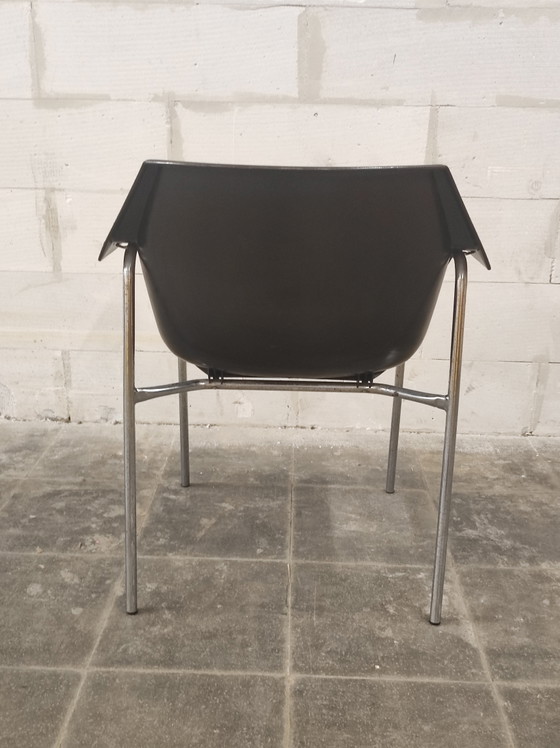 6 sillas de diseño modelo "Golf", diseño de J.P. Emonds - 1972 – Meurop, Sillas y sillones, Metal, Plastic (photo 4 of 5)