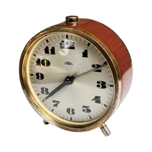 Réveil PRIM, horloge mécanique vintage, Tchécoslovaquie, années 1970.