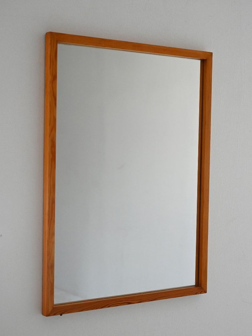Skandinavischer minimalistischer Spiegel aus Eiche von 1960