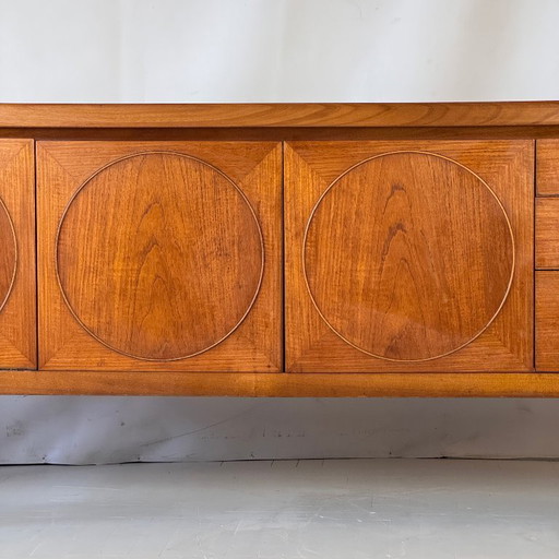 Nathan Circles Sideboard, Mid-Century Teak, 1960s