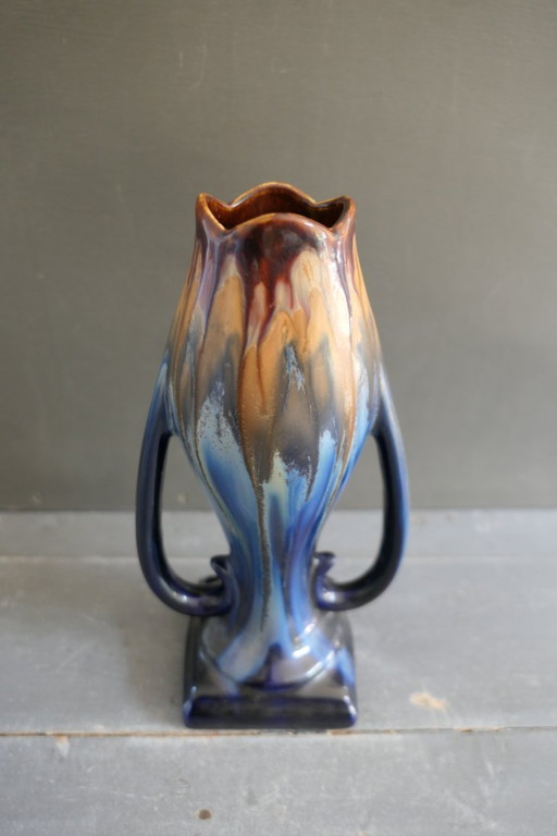 Art deco vase Faiencerie de Thulin Belgium 30