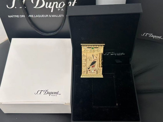 Image 1 of S.T. Dupont – Pharao – Feuerzeug – Vergoldet