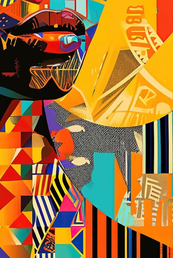 Ana Maria - Donna afro - Litografia d'artista – Litografie e stampe, Canvas (photo 10 of 16)