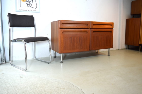 Image 1 of Deens Teakhouten Dressoir van Kollund Möbler Vintage Dressoir Ladekast