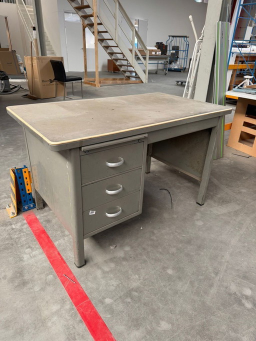 Vintage steel Gispen desk