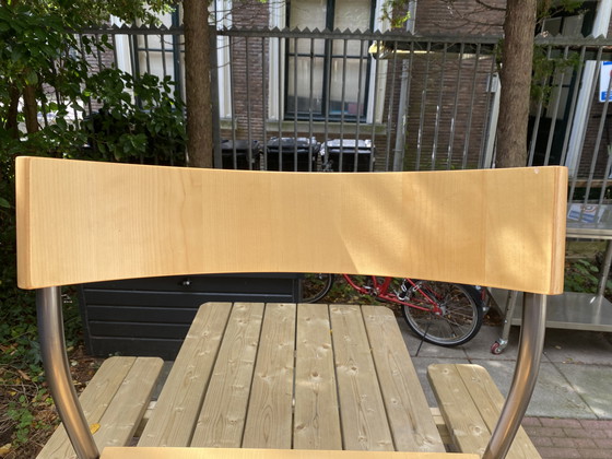 Image 1 of 4 Tina Christensen vintage plywood bended back stoel