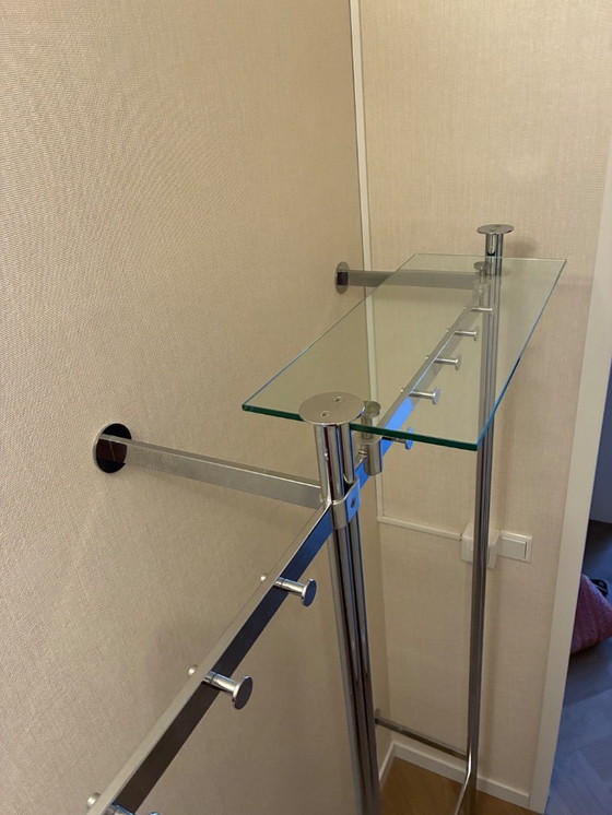 Image 1 of chrome coat rack