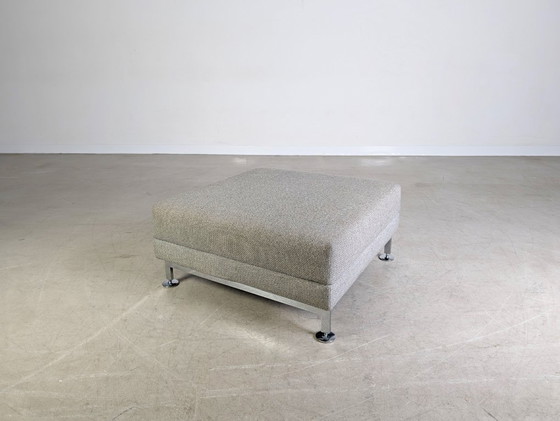 Image 1 of Brühl Moule taburete grande Otomano reposapiés Reposapiés gris