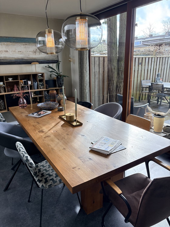 Image 1 of Diseño holandés DD Para mesa de roble 260x120