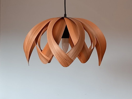  Hanging Lamp - Natural Wood Veneer Walnut
