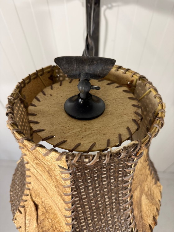 Image 1 of Brutalistische smeedijzeren wandlamp 1960-70's