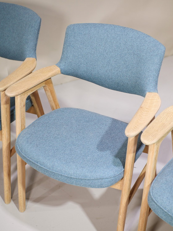 Image 1 of 6x Erik Kirkegaard 43 Dining Chairs Oak Danish