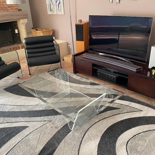 Table basse David LANGE. 1980. 130x80.