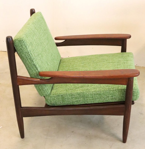 Image 1 of Vintage fauteuil stoel nieuw gestoffeerd 'Rozendaal' 