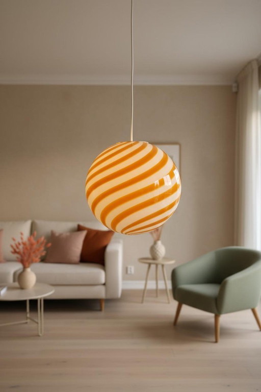 Lampe originale en verre de Murano – soufflée à la main, Ø 40 cm
