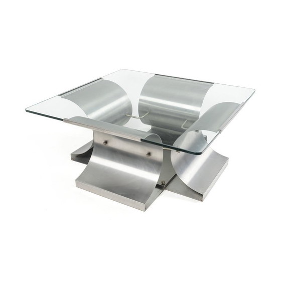 Tavolino da caffè di François Monnet per Kappa, 1970 – Tavolini da caffè, Glass, Metal (photo 3 of 13)
