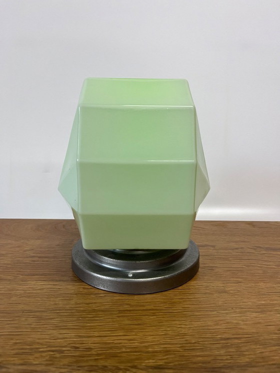 Image 1 of Superb Luxus Grün Seltene Art Deco Deckenlampe