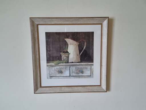 Poster French Countryside Framed Glass Plate (Residential) Kitchen