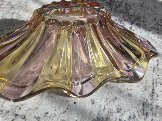 Image 1 of Vintage Mid-Century Glass Bowl – Handmade – Bohemia / Murano, 1950s