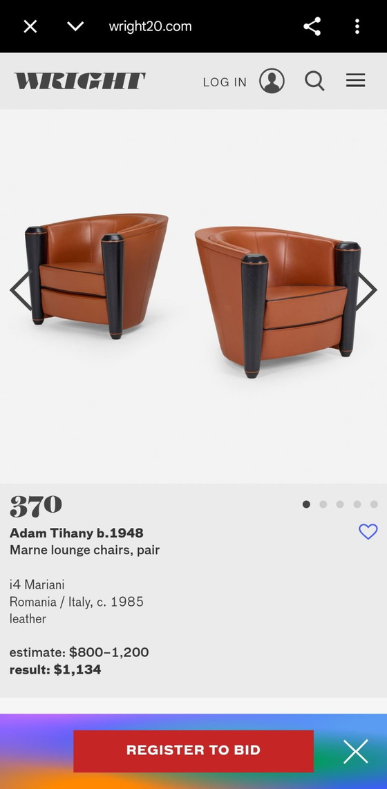 Poltrone Club Vintage Stile Art Déco in Pelle (di Pecora) Set di 2 – Legno (photo 11 of 12)