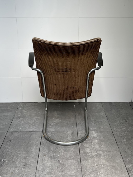 Image 1 of 2 X De Wit Sillas , Sillones , Tejido acanalado Marrón Original