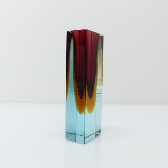 Image 1 of Sommerso Seguso Vetri d'Arte vaas, Murano, circa 1960