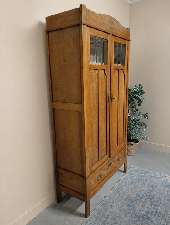 Image 1 of Art deco kledingkast servieskast buffetkast linnenkast