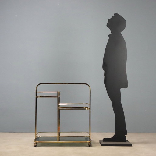 Messing barkar uit de jaren 70 – wijnrek, Brass (photo 2 of 8)