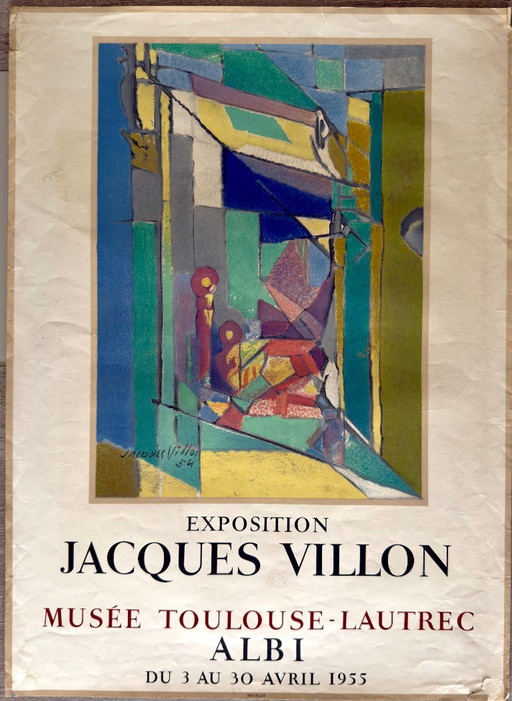 Jacques Villon - Musée Toulouse-Lautrec, Albi, 1955 — Original-Lithografie-Poster — Mourlot
