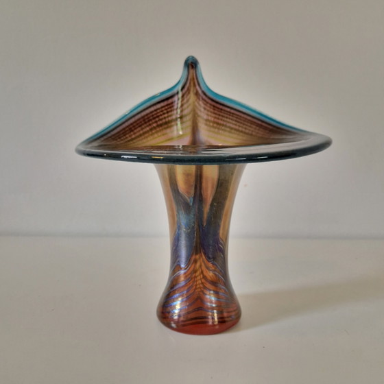 Image 1 of Vaso vintage in vetro soffiato a mano Erwin Eisch del 1989