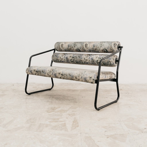 Memphis Style 1980s Postmodern Two-Seater Sofa