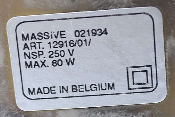 Image 1 of Bauhaus Brass Desk Lamp - Pieter-Jozef De Jaeck for Massive, 1970s