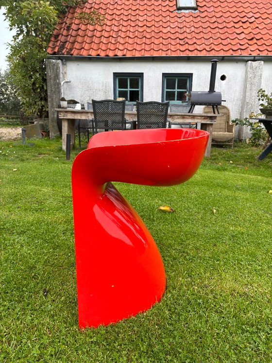 Sedia di design Winfried Staeb Form+Life collections, Sedie da camera, Plastica, Rosso (foto 5 di 14)